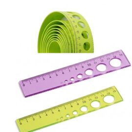 6219- Kırılmaz Cetvel 15 cm Daireli