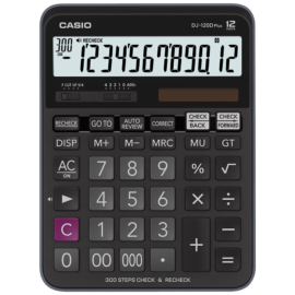 DJ-120D Pls - Hesap Makinesi (Güneş Enerjili)